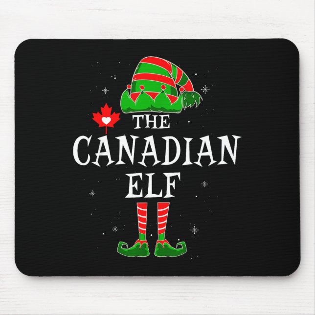 The Canadian Elf Group Matching Family Christmas C Mouse Mat (Front)