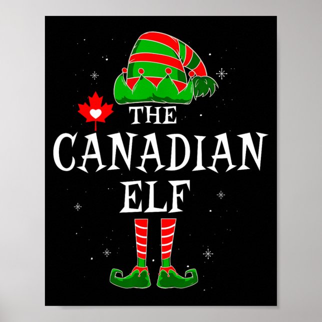The Canadian Elf Group Matching Family Christmas C Poster (Front)