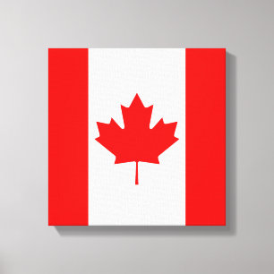 The Canadian Flag, Canada Canvas Print