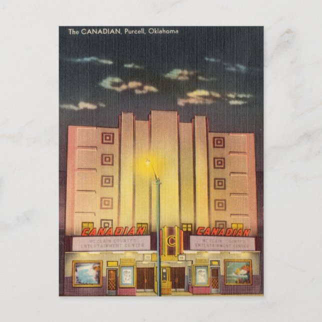 The Canadian, Purcell, Oklahoma Postcard (Front)