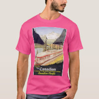 The Canadian Retro Vintage Train Poster