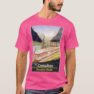 The Canadian Retro Vintage Train Poster T-Shirt