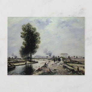 The Canal de l'Ourcq near Pantin, 1871 Postcard