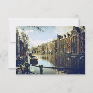 The Canals of Urban Amsterdam Thank You Card