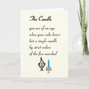 The Candle - a funny Birthday Poem Card