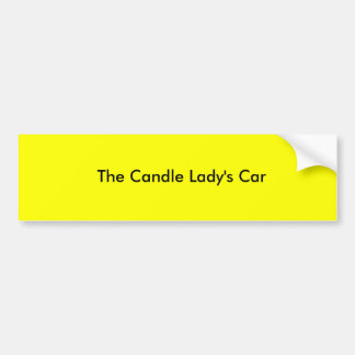 The Candle Lady's Car Bumper Sticker
