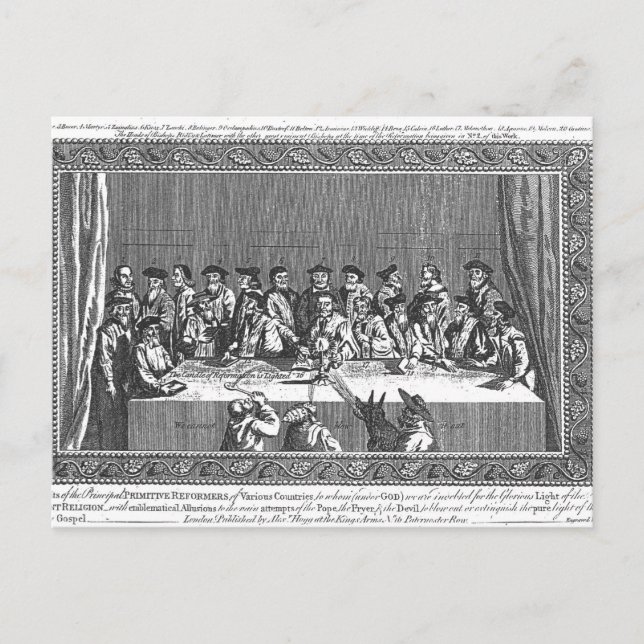 The Candle of Reformation is Lighted' Postcard (Front)