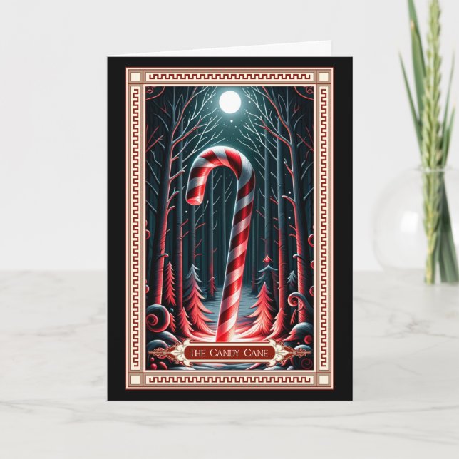The Candy Cane Tarot Card (Front)