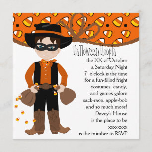 The Candy COrn Bandit Invitation