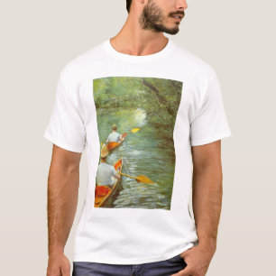 The Canoes, Perissoires by Gustave Caillebotte T-Shirt