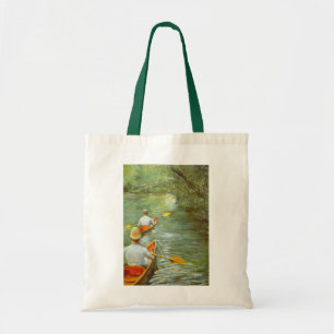 The Canoes, Perissoires by Gustave Caillebotte Tote Bag
