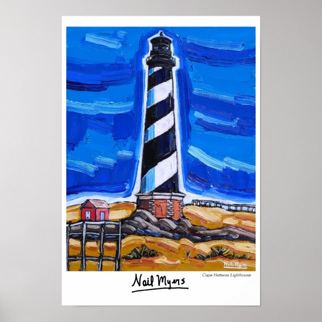 The Cape Hatteras Lighthouse Poster (Front)