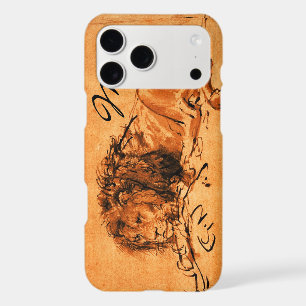 THE CAPE LION LYING DOWN, Orange ,Black Monogram