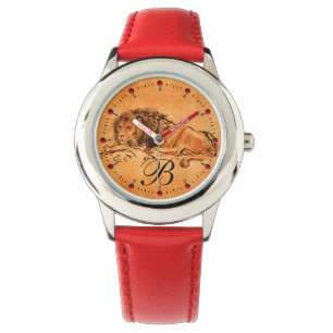 THE CAPE LION LYING DOWN, Orange Yellow Monogram Watch