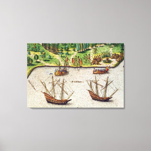 The Cape of Florida and the Dolphin River Canvas Print