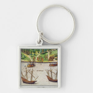 The Cape of Florida  and the Dolphin River Key Ring