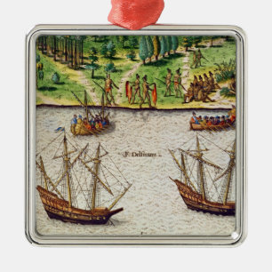 The Cape of Florida  and the Dolphin River Metal Tree Decoration