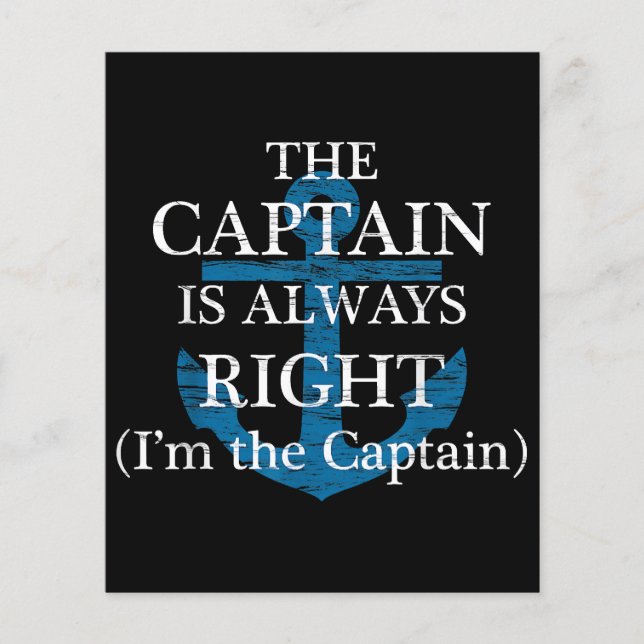 The Captain Is Always Right and I'm The Captain  F (Front)