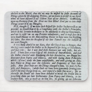 The Captain of the Mobs Declaration Mouse Mat