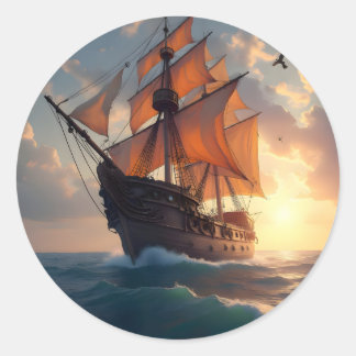 The Captain's Pride -  Classic Round Sticker