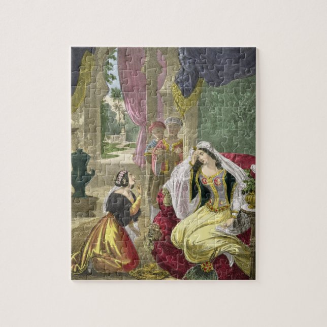 The Captive Hebrew Maid that Waited on Naaman's Wi Jigsaw Puzzle (Vertical)