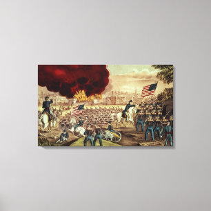 The Capture of Atlanta by the Union Army Canvas Print