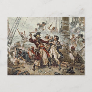 The Capture of Blackbeard Postcard