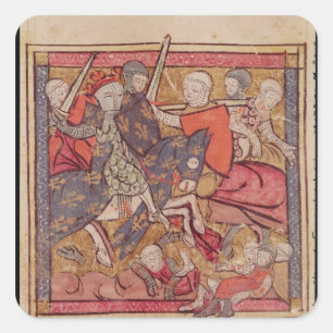The Capture of Ferdinand of Portugal  Count Square Sticker