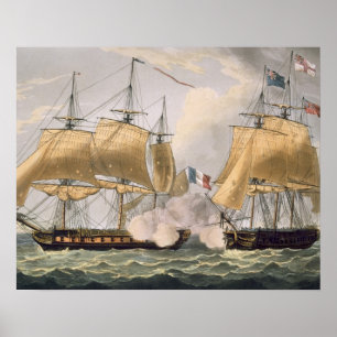 The Capture of La Clorinde, February 26th 1814, en Poster