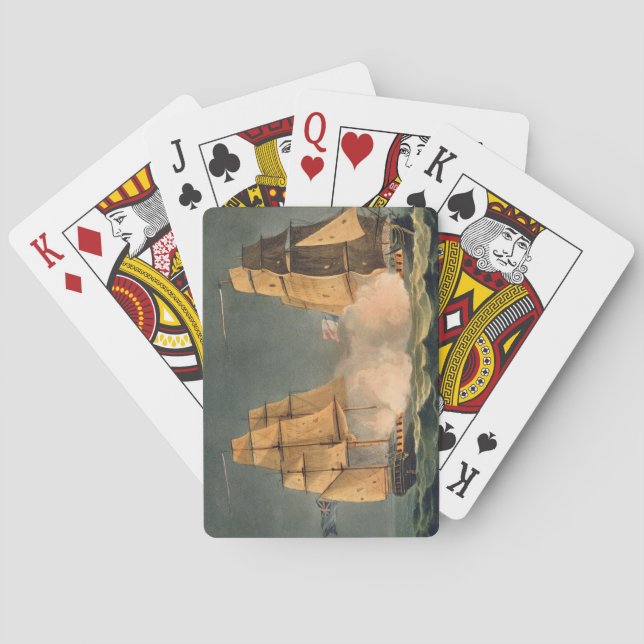 The Capture of La Nereide, December 21st 1797, eng Playing Cards (Back)