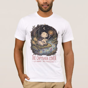 The Capybara Coven River Crystal Staff T-Shirt