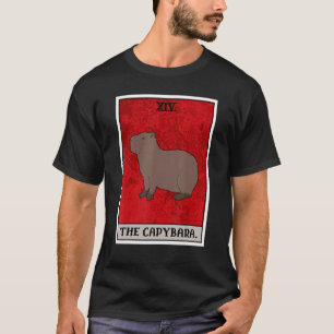 The Capybara Tarot Card Semi Aquatic Big Rodent Ca T-Shirt