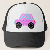 The Car Of Life - Sacred Shapes A3.Pink.
