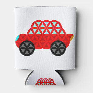 The Car Of Life - Sacred Shapes A3,Red. Can Cooler