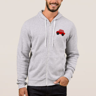 The Car Of Life - Sacred Shapes A3,Red. Hoodie