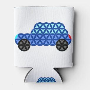 The Car Of Life - Sacred Shapes B1,Blue. Can Cooler