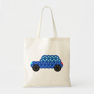 The Car Of Life - Sacred Shapes B1,Blue. Tote Bag