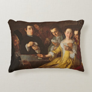 The Card Party Decorative Cushion