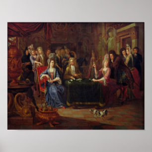The Card Players, 1699 Poster