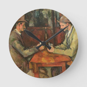 The Card Players, 1893-96 Round Clock