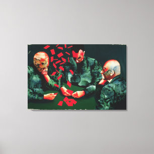The Card Players 1987 Canvas Print
