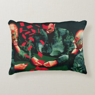 The Card Players 1987 Decorative Cushion