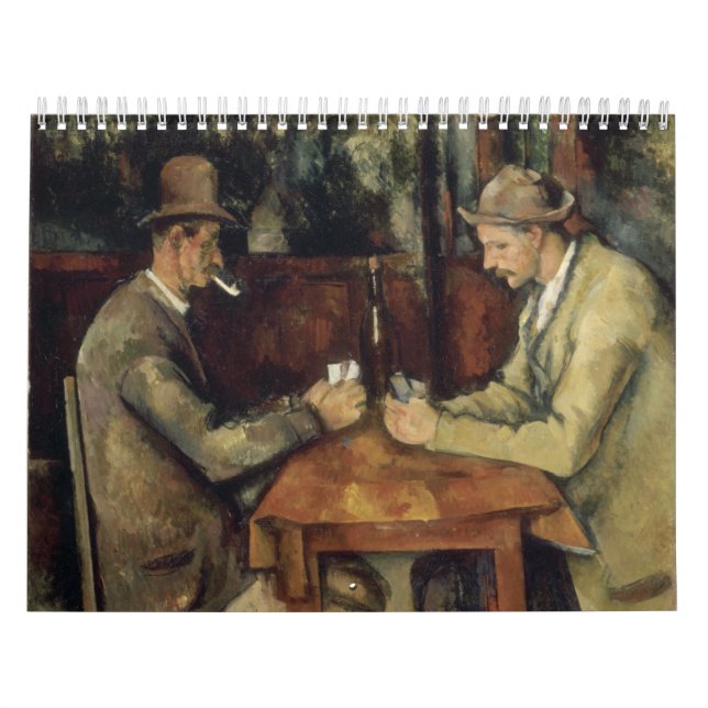 The Card Players by Paul Cézanne 1895 Calendar (Cover)