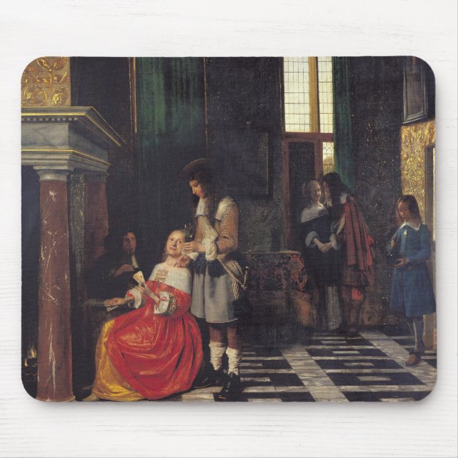 The Card Players, c.1663-65 Mouse Mat (Front)