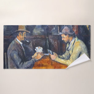 The Card Players, Cezanne Bath Towel