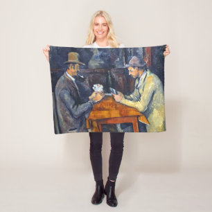 The Card Players, Cezanne Fleece Blanket