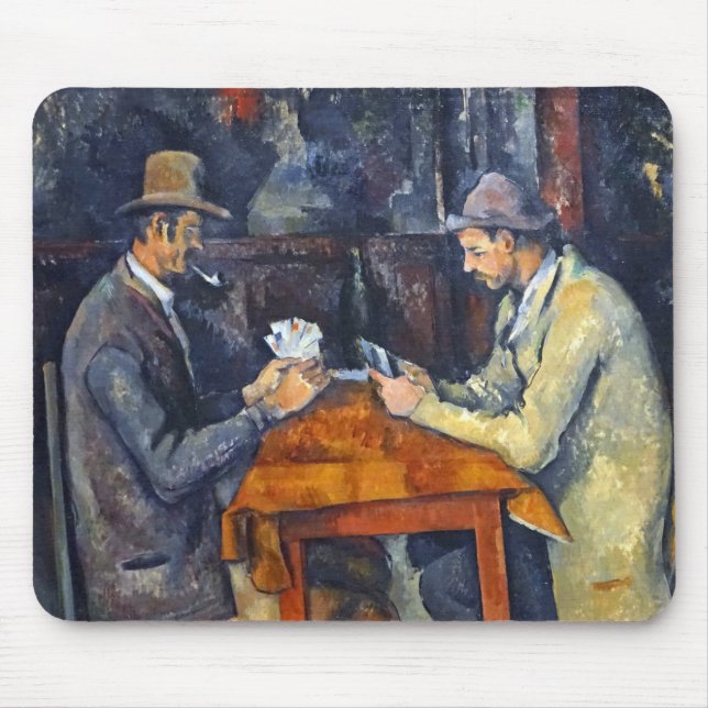 The Card Players, Cezanne Mouse Mat (Front)