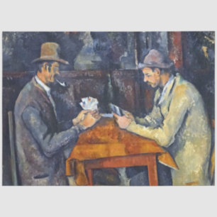 The Card Players, Cezanne Tissue Paper