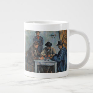 The Card Players Large Coffee Mug