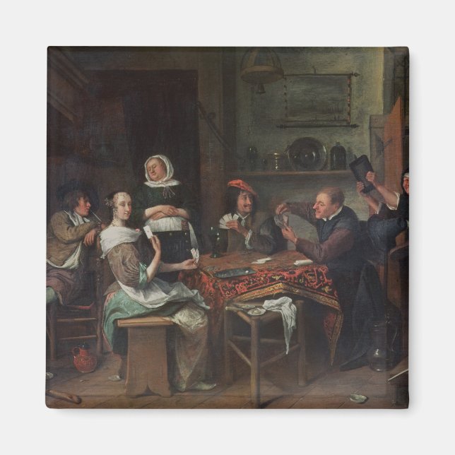 The Card Players Magnet (Front)